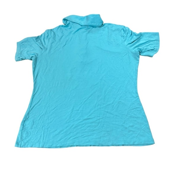 EUC Turquoise Lizzie Driver Golf Polo Lilly Vibes soft and Comfy LARGE Fitted - Picture 2 of 7